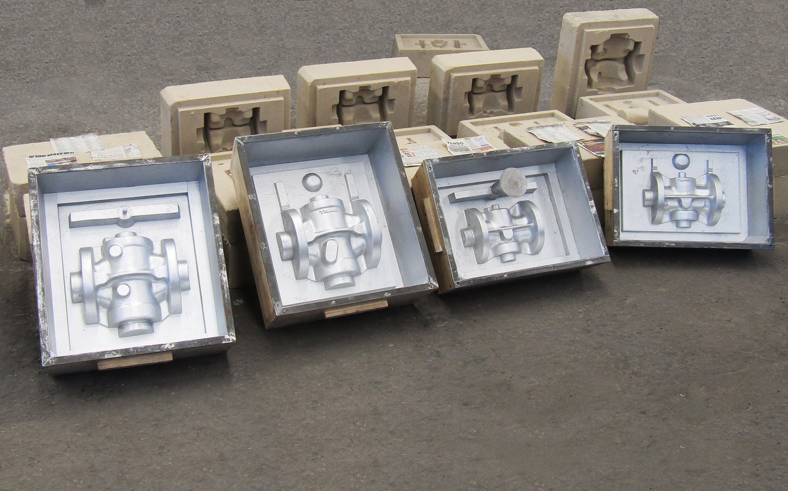 Moldes para fundición de válvulas
